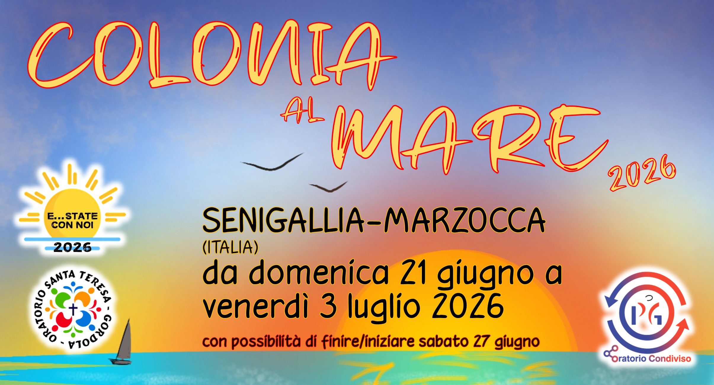Colonia al mare 2026 a Senigallia